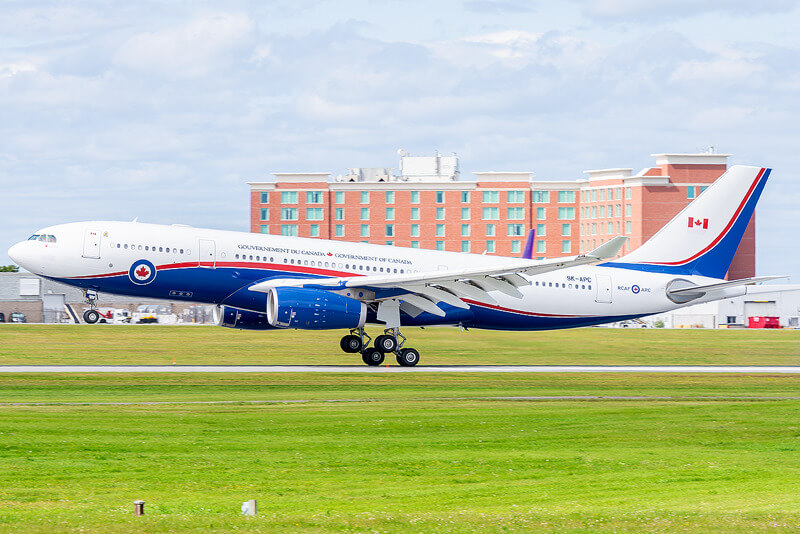 The first CC-330 Husky arriving in Ottawa (YOW) on Aug. 31, 2023. Photo submitted by Lawrence Glew